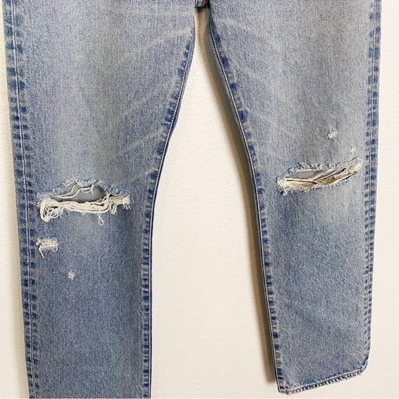 Moussy Vintage Belmont Straight Jeans Distressed Boho 100% Cotton - Picture 8 of 11